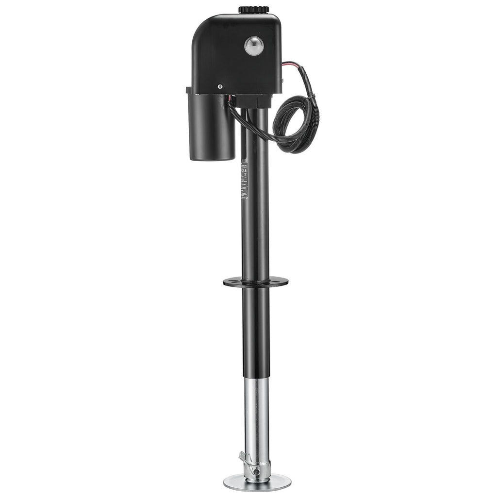 Electric Trailer Jack 7500 lbs Capacity 12V DC Black D390