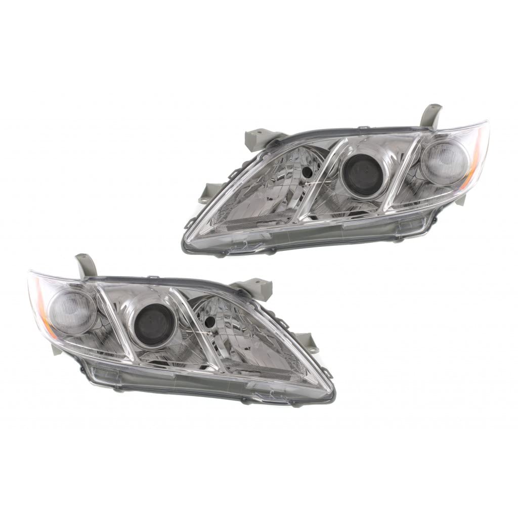 Toyota Camry Headlight Unit 2007 2008 2009 Pair Driver and Passenger Side Replacement C452
