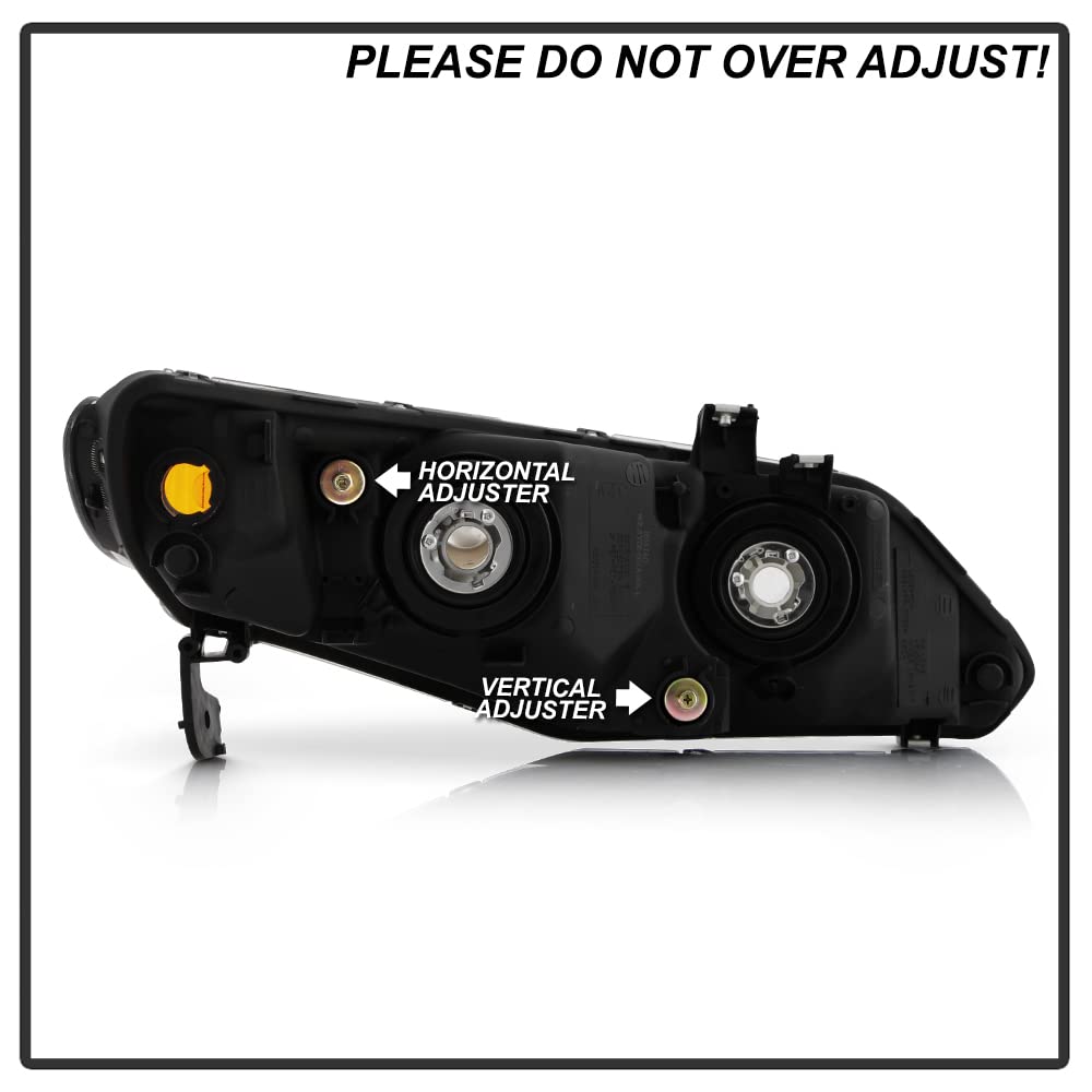Black Factory Style Headlights Headlamps Left+Right Y796490