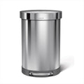 60L Brushed Stainless Steel Step Trash Can N712