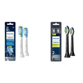 White and Black Replacement Toothbrush Heads, 2 Brush Heads N4786