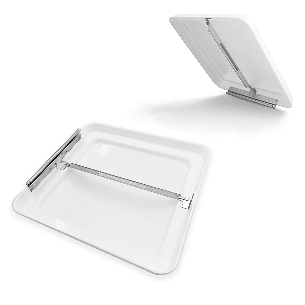 White 2Pcs 14" x 14" RV Roof Vent Lid Cover C422611