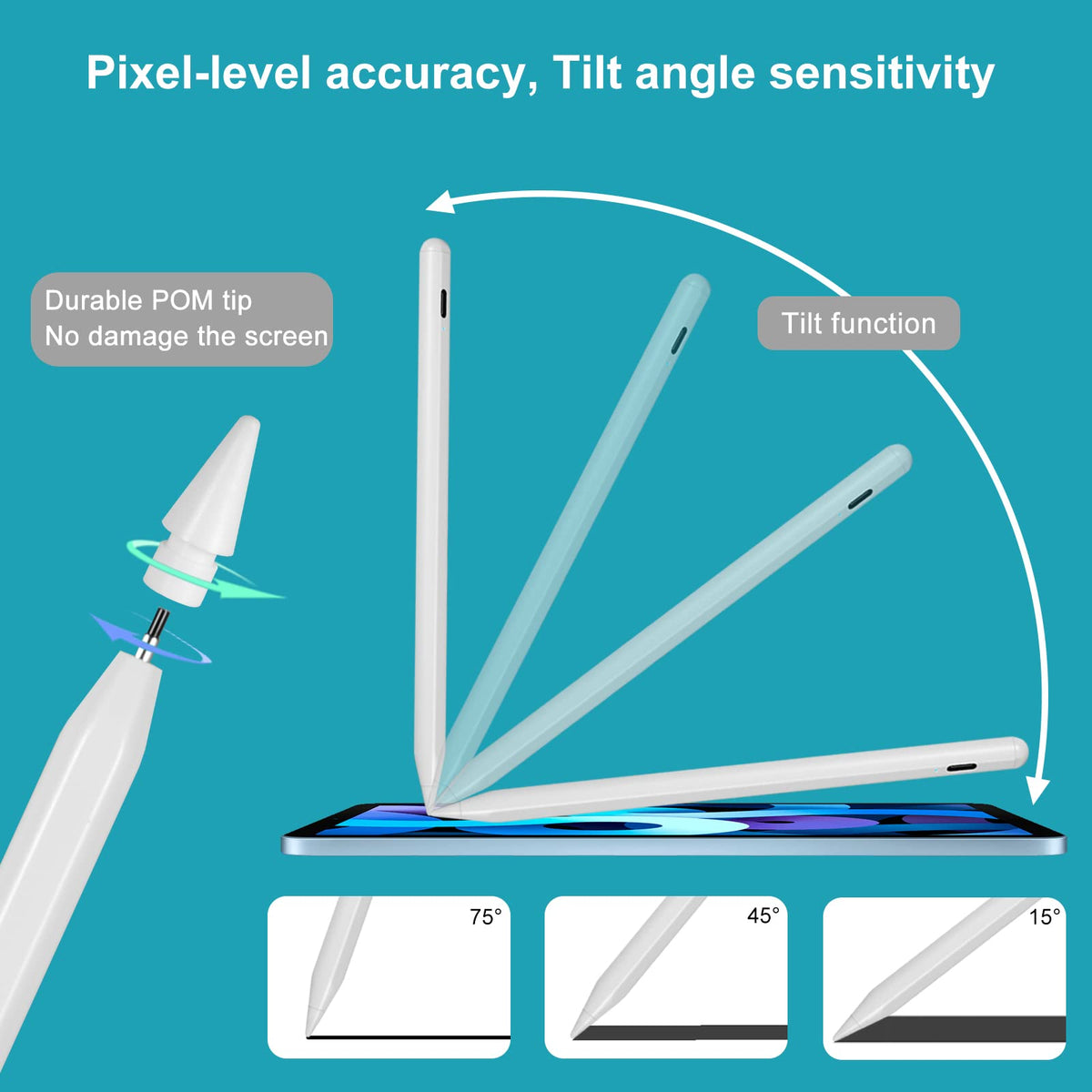 White Magnetic Stylus Pen Q674
