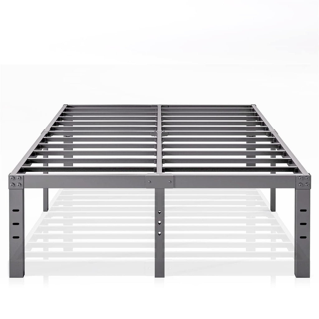 Queen Size 18 inch Tall Black Storage Bed Frame with Steel Slats G309