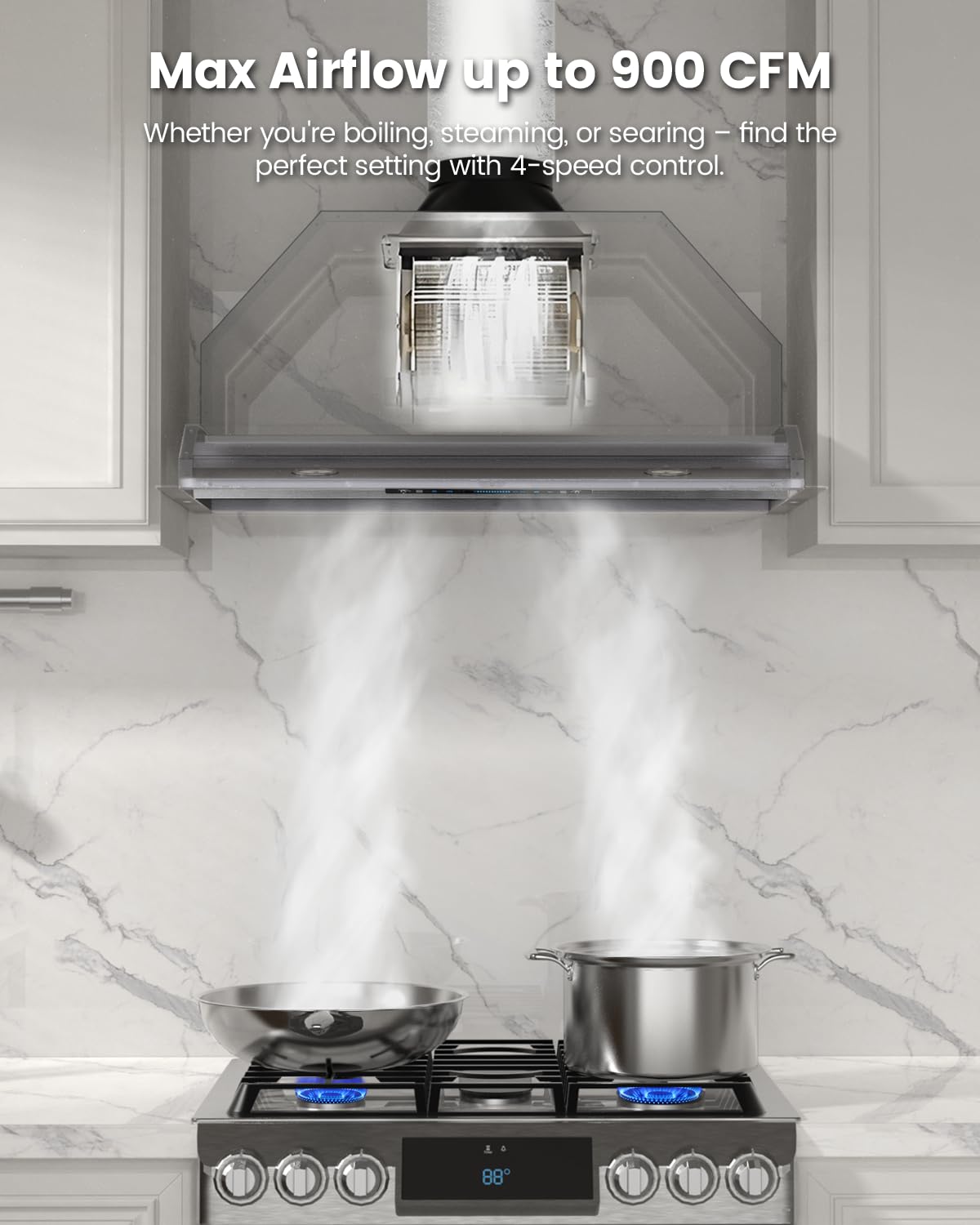 36 Inch 900 CFM Range Hood Insert S38419