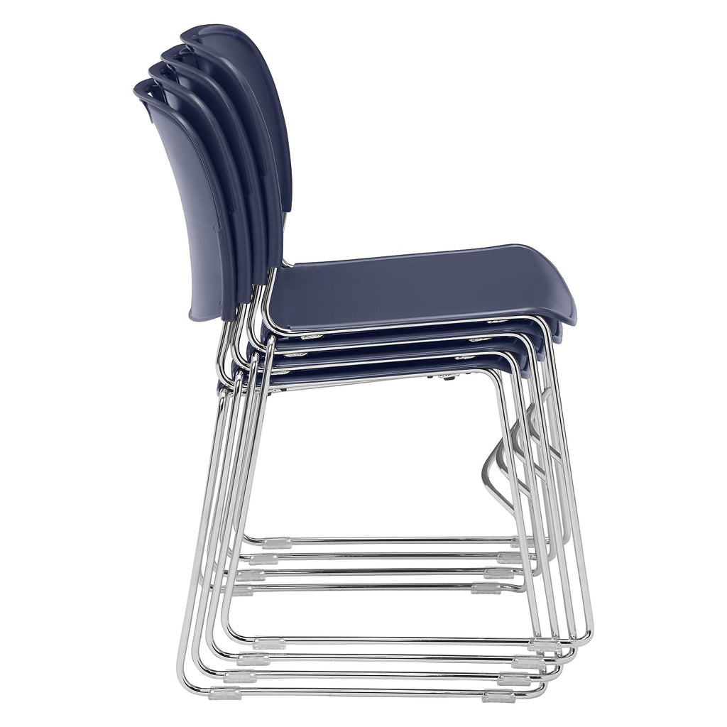 Navy Blue Stack Chair 4 Pack I622046