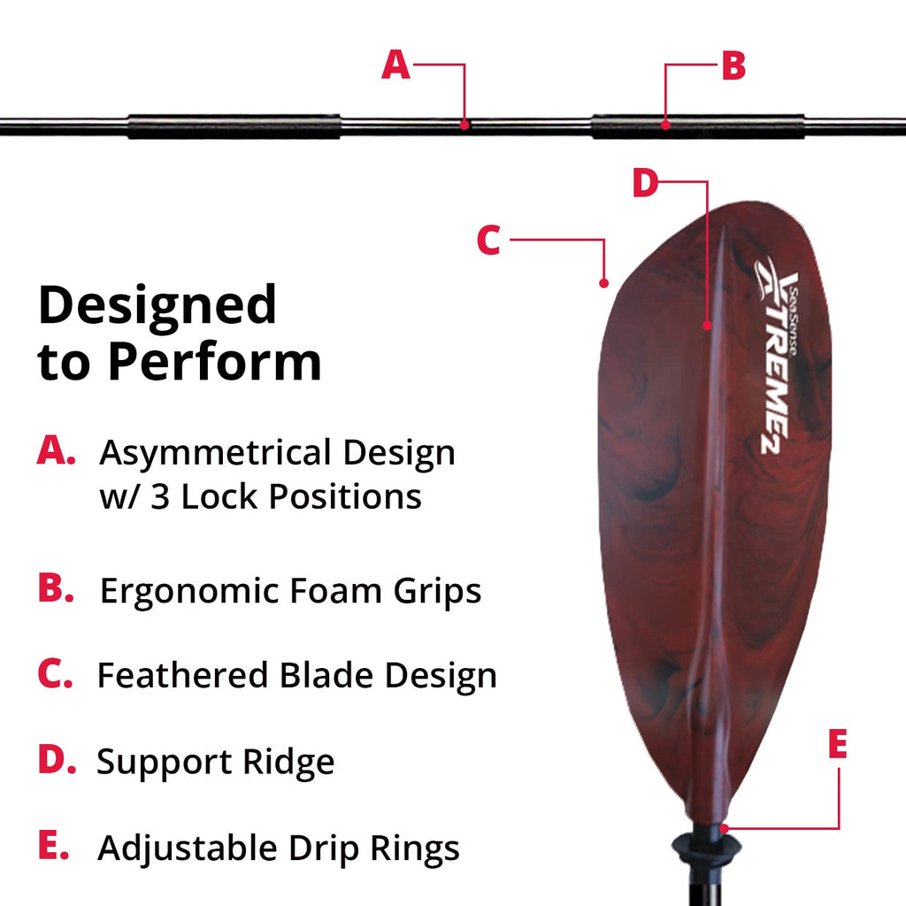 96” Fiberglass Reinforced Nylon Kayak Paddle C4152
