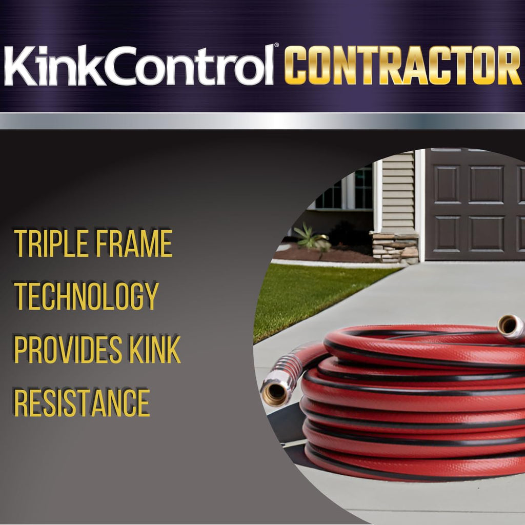 Contractor Grade Hose with Spring Coil and Crush Resistant Couplings 3/4 x 50 ft X518597