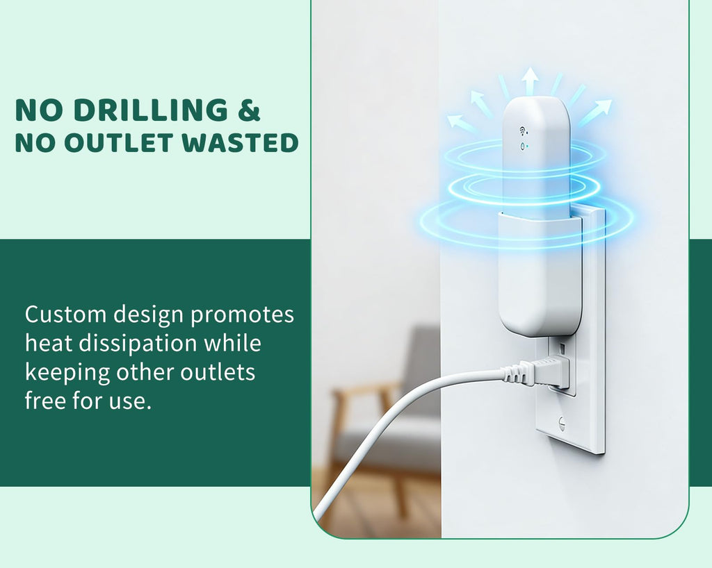 Wall Mount Bracket with Built-in Plug Q251