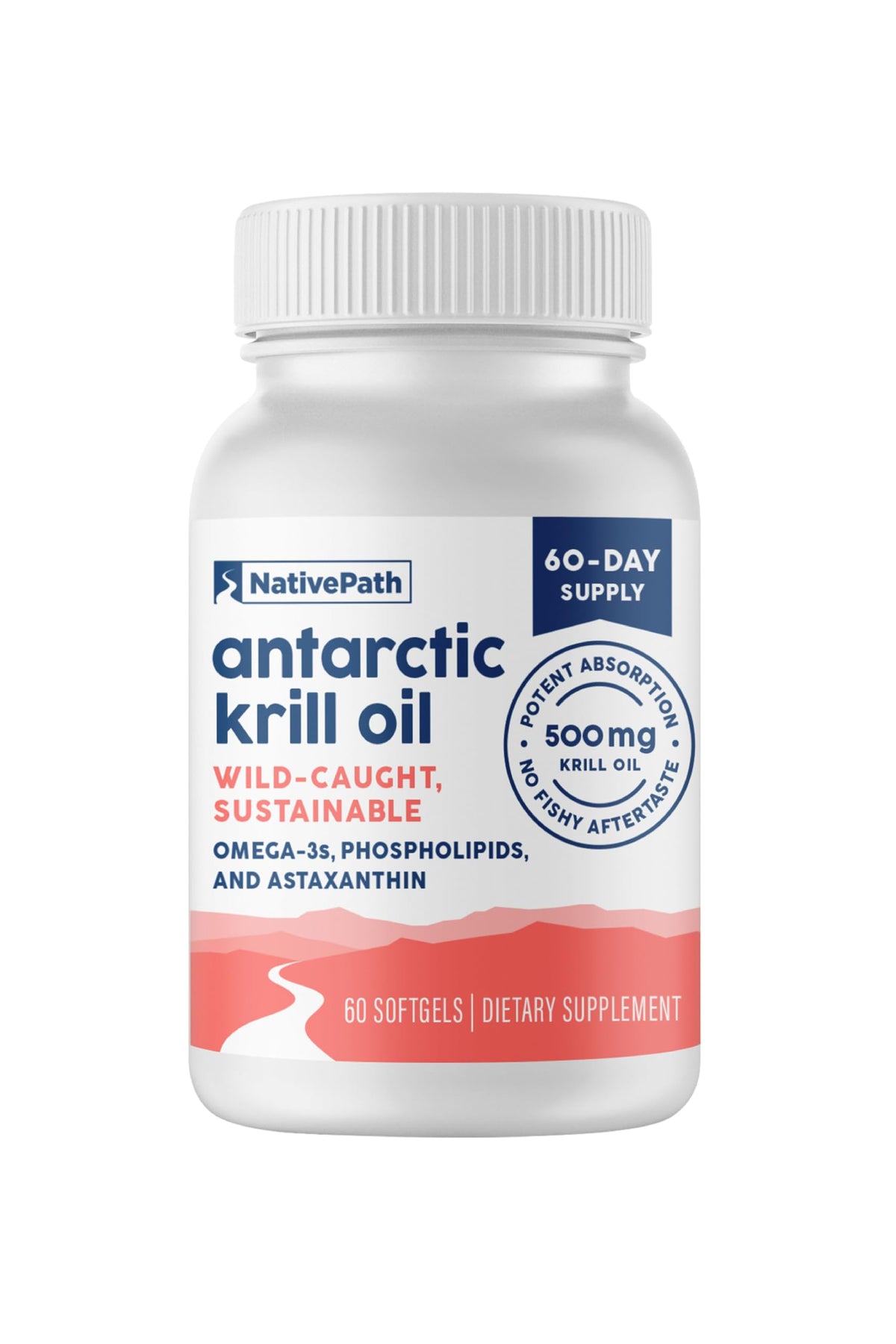 Antarctic Krill Oil 500mg Omega-3 60 Softgels V4358