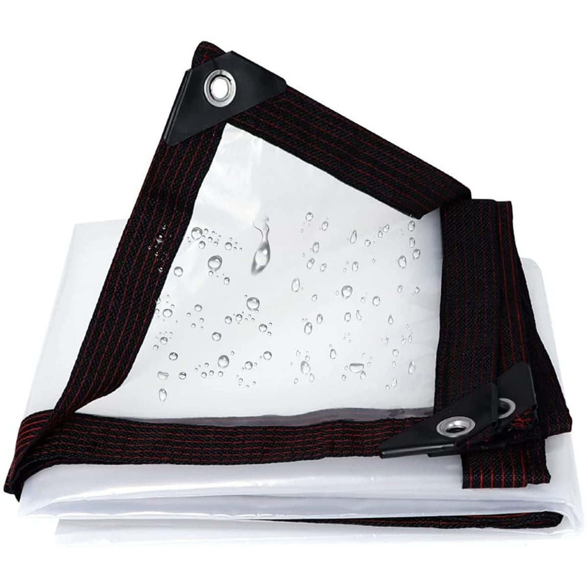 Heavy Duty Waterproof Clear 3x3ft Poly Tarp with Grommets H3912