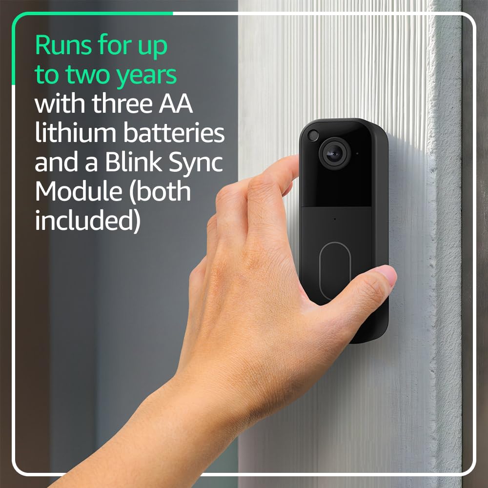 Wireless Video Doorbell + Outdoor Camera with Sync Module B597