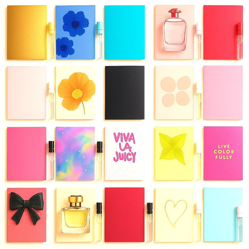 Perfume Sampler Set 12 Fragrance Sample Vials Travel Size Mini Spray G323549