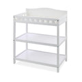 White Baby Changing Table with Pad & Storage Shelves R739486