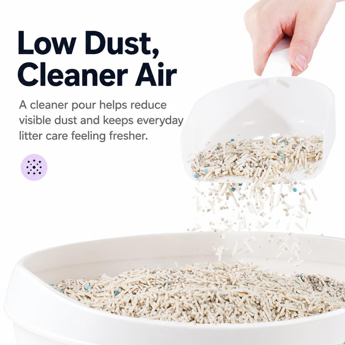 Tofu & Bentonite Mixed Cat Litter 18LB Lavender Scented Clumping Q59890
