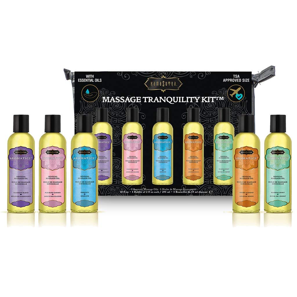 Set of 5 Massage Oils 2 fl oz Each W960