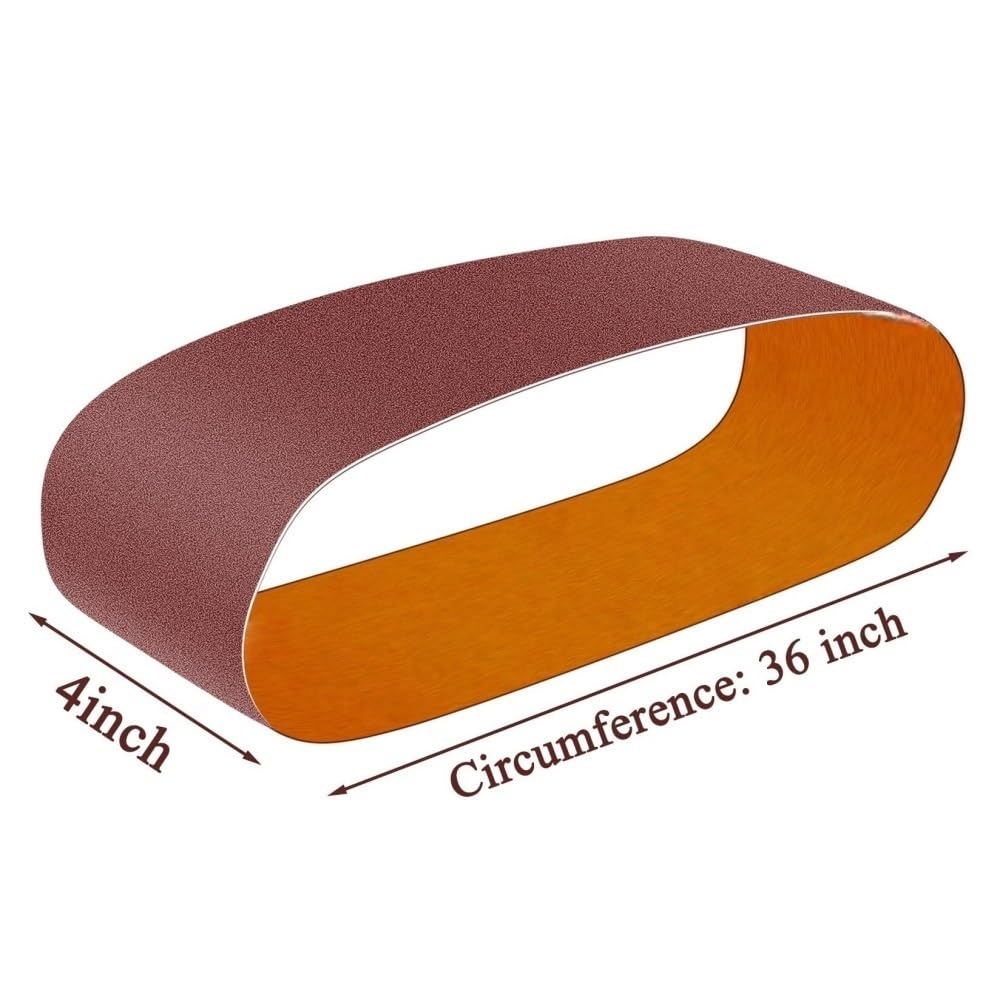 4 X 36 Inch Sanding Belt 6 Inch Self Stick Sanding Disc Set O71245