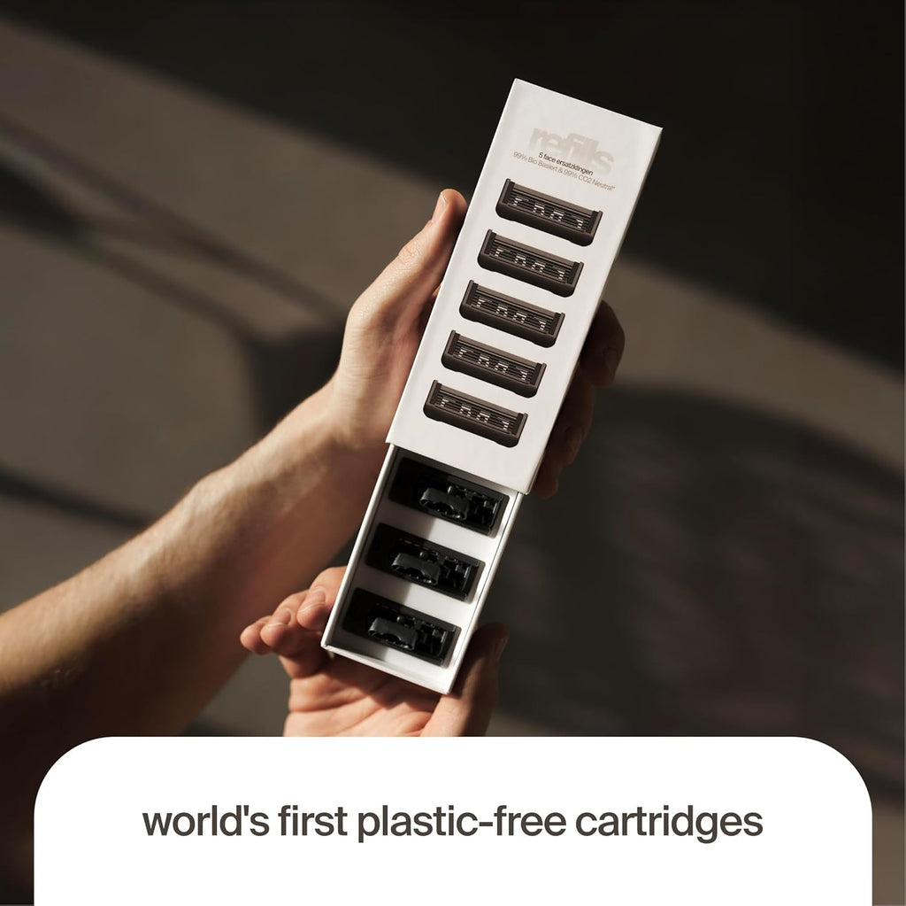 5 Plastic-Free Cartridges, 5 Blades O50255