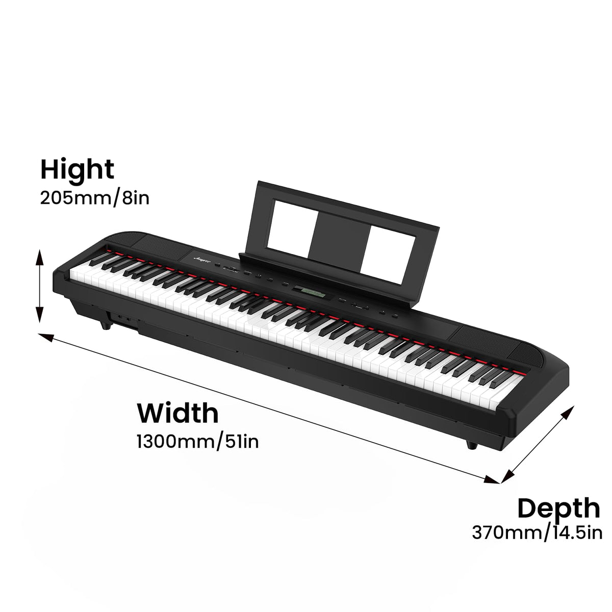88-Key Weighted Hammer Action Digital Piano R2418