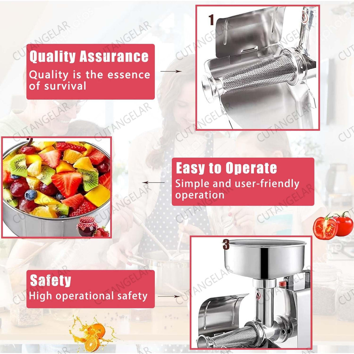 450W Food Grade Stainless Steel Ketchup Maker E327