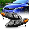 Black Factory Style Headlights Headlamps Left+Right Y796490