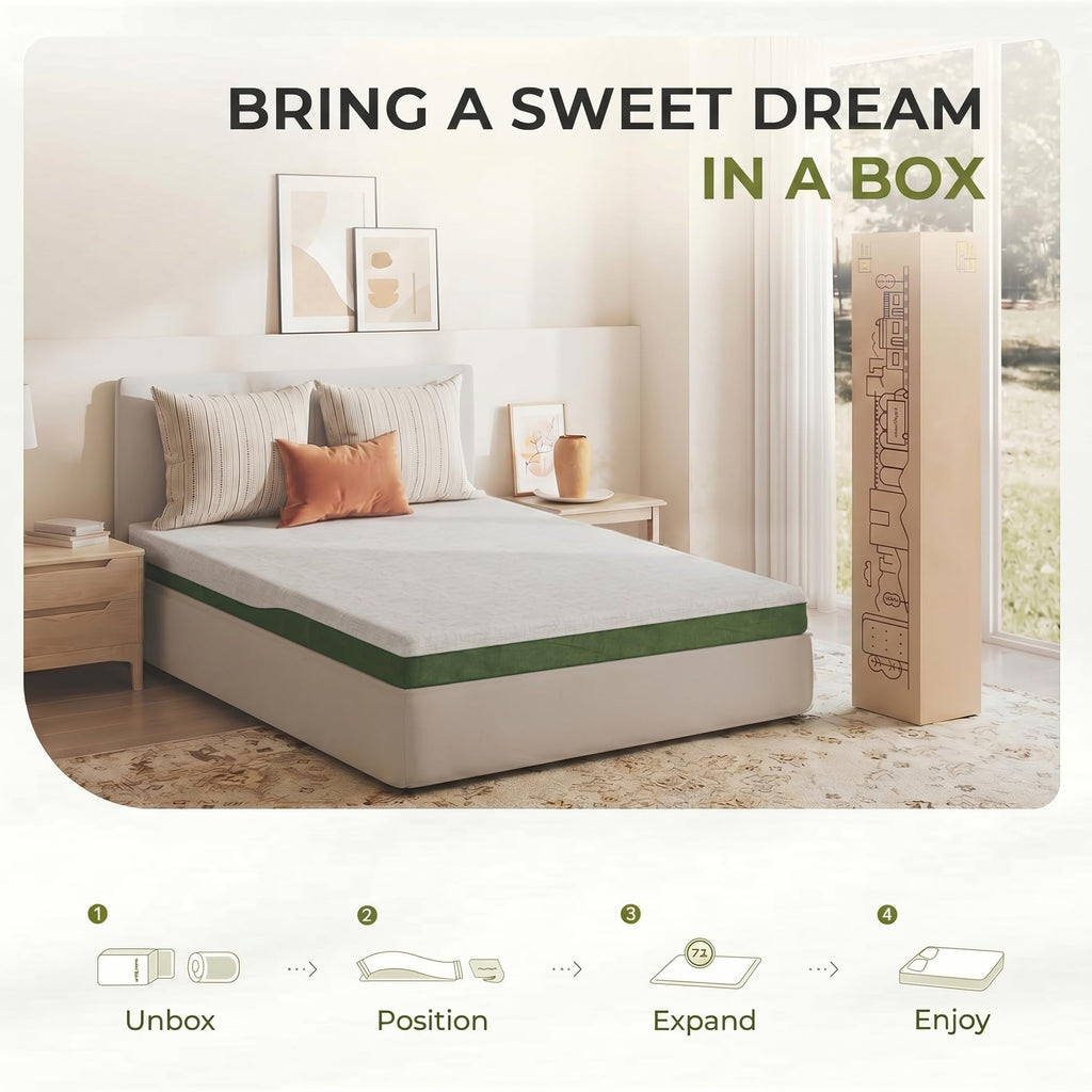 6 Inch Twin Size Cooling Gel Memory Foam Mattress U280
