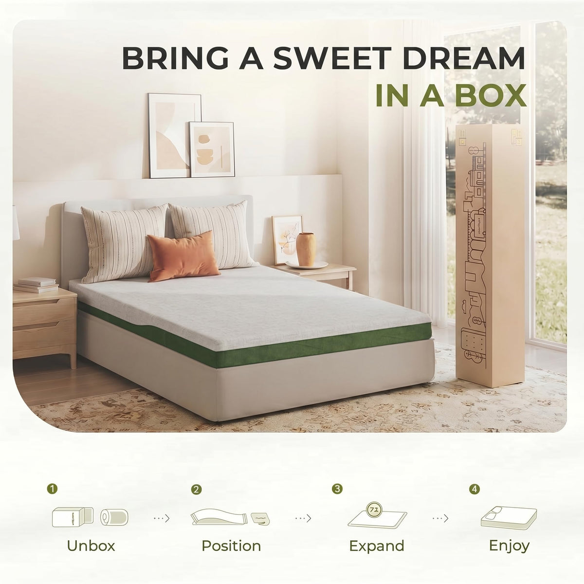 6 Inch Twin Size Cooling Gel Memory Foam Mattress U280