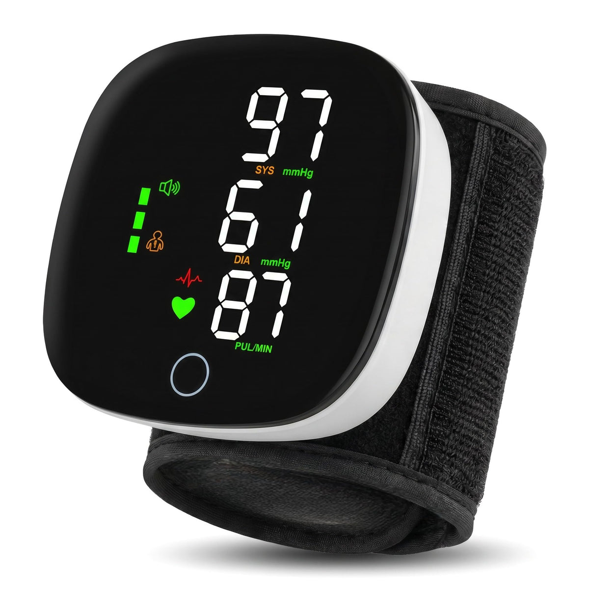 Wrist Blood Pressure Monitor with LCD Display and Voice Guide O229