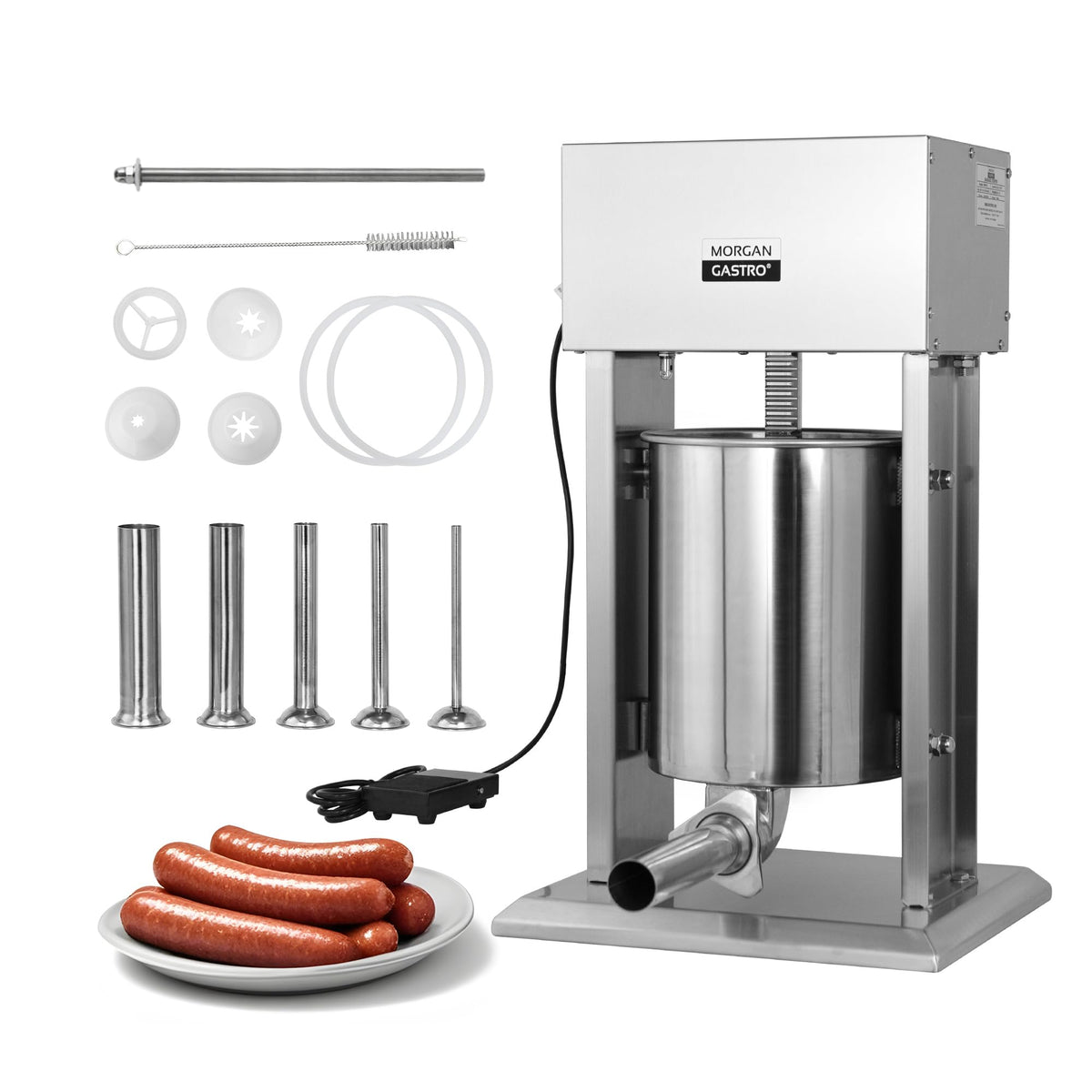 10L Electric Sausage Stuffer with 5 Tubes H684260