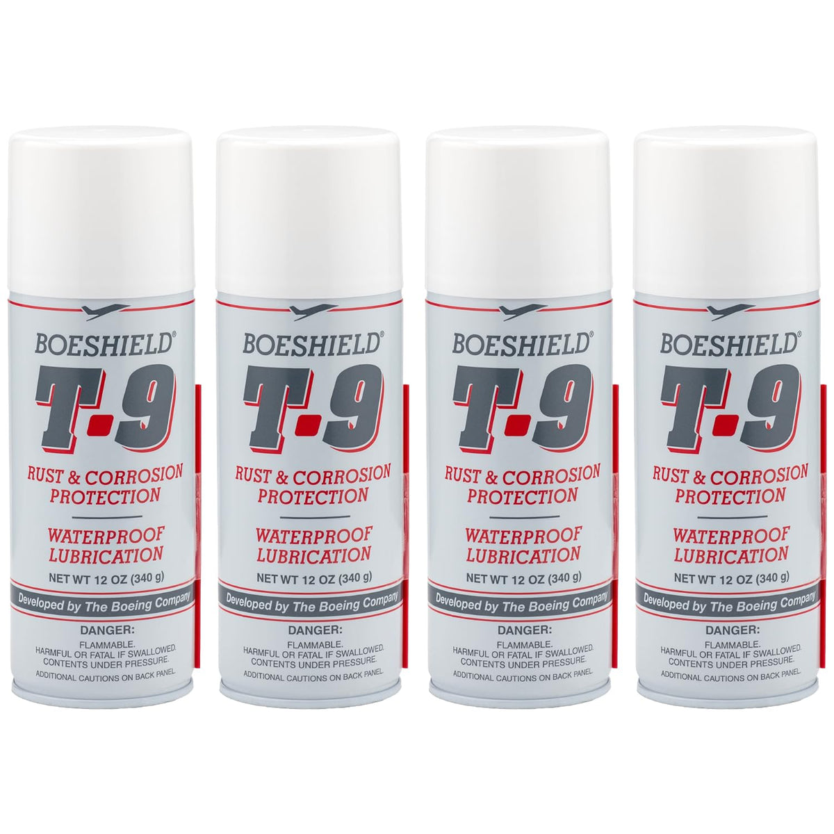 Waterproof Wax-Based Lubricant & Corrosion Inhibitor, 12 oz Aerosol, Pack of 4 B776