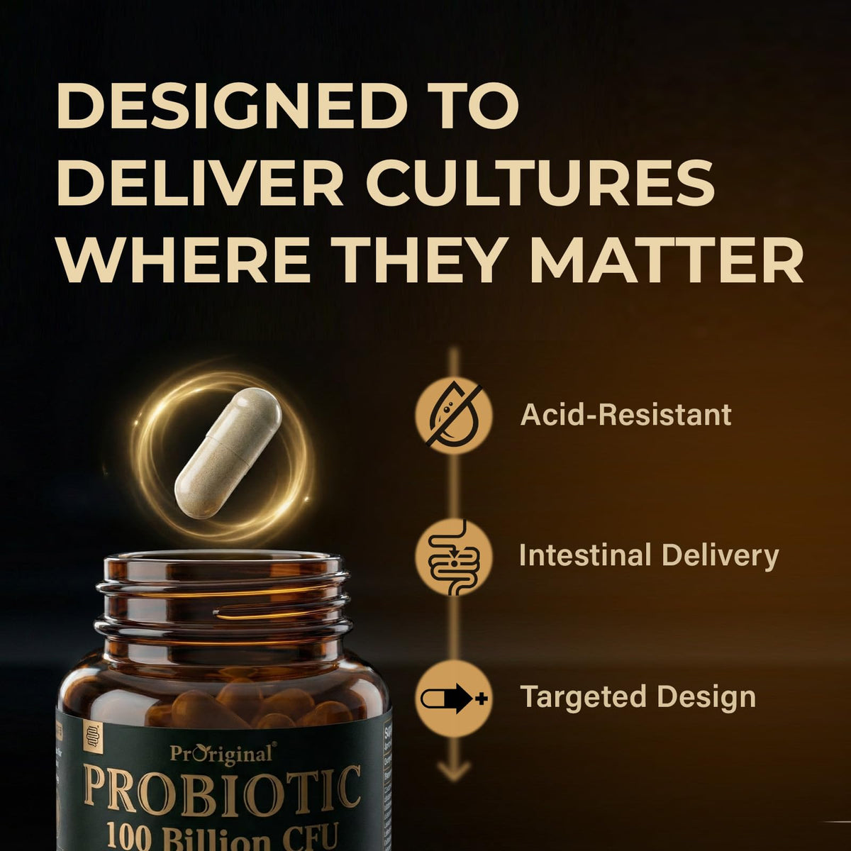 Probiotics 100 Billion CFU 35 Strains 60 Capsules F29776