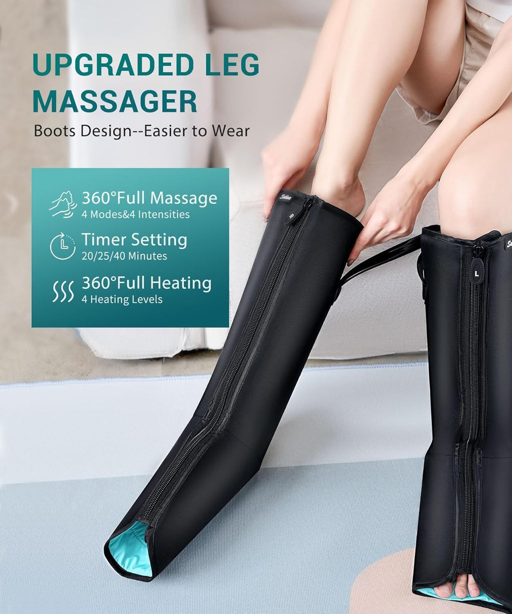 Air Compression Leg Massager with Heat W506