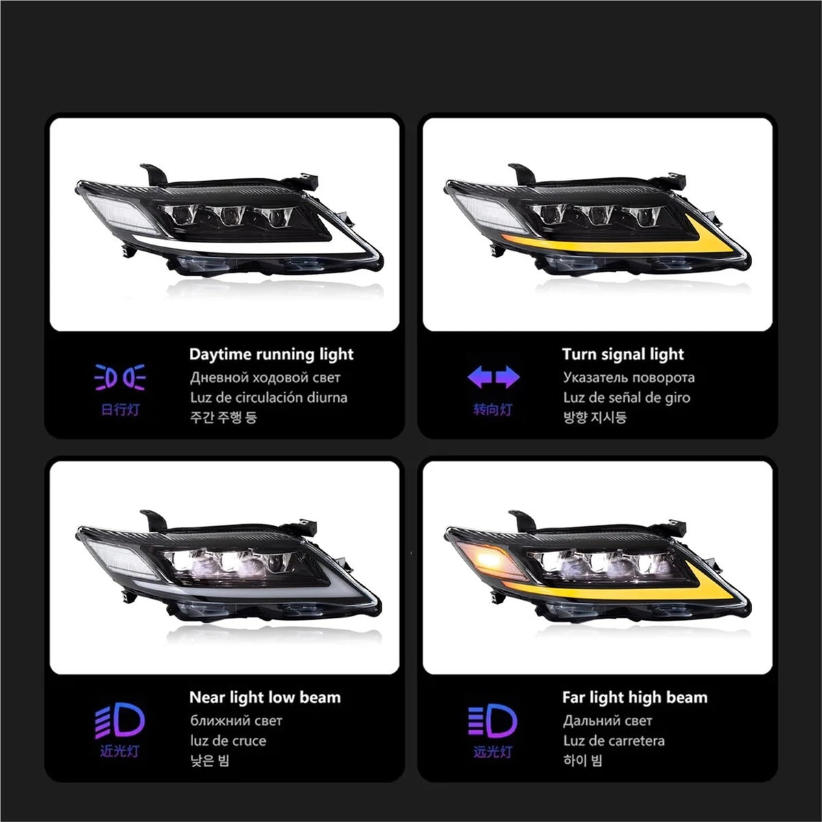 LED Head Lamp for Toyota Camry 2007-2011 S788