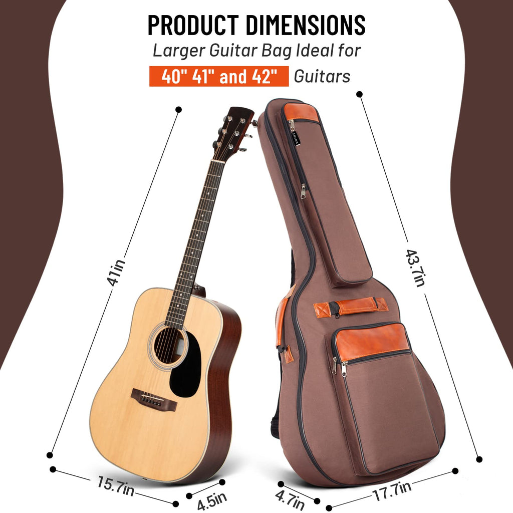 40 41 42 In 6 Pockets Water Resistent Oxford Cloth Padded Guitar Bag Z699