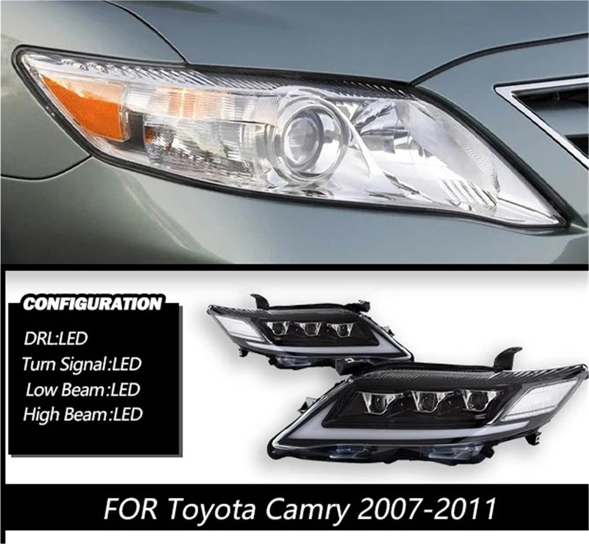 LED Head Lamp for Toyota Camry 2007-2011 S788