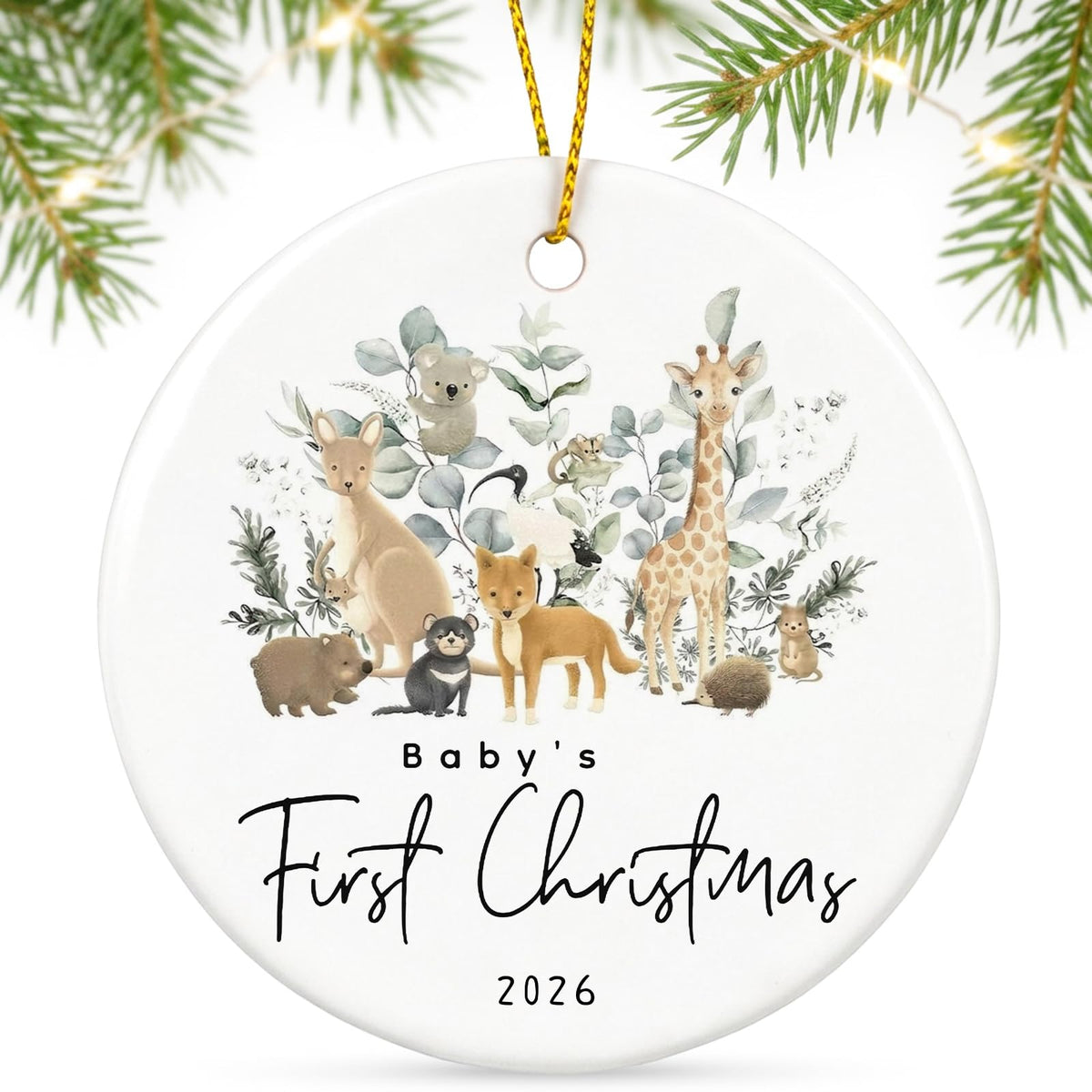Baby First Christmas Ornament 2026 V8503