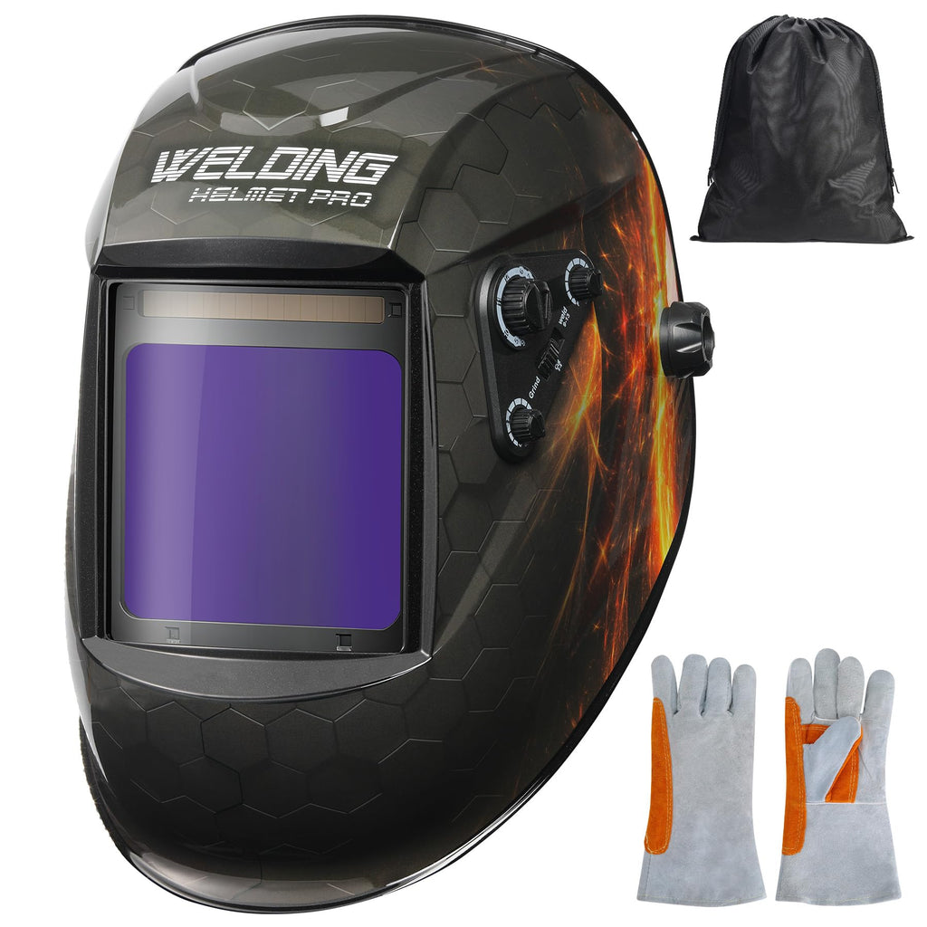 Auto Darkening True Color Solar Powered Welding Helmet H25843