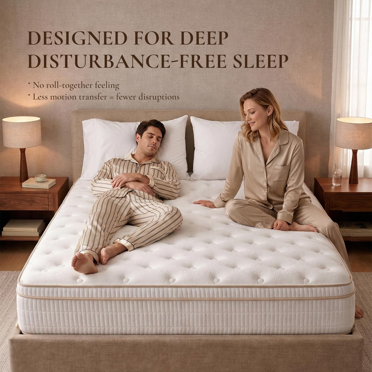 Full Size 12 Inch Medium Firm Hybrid Mattress Y259386