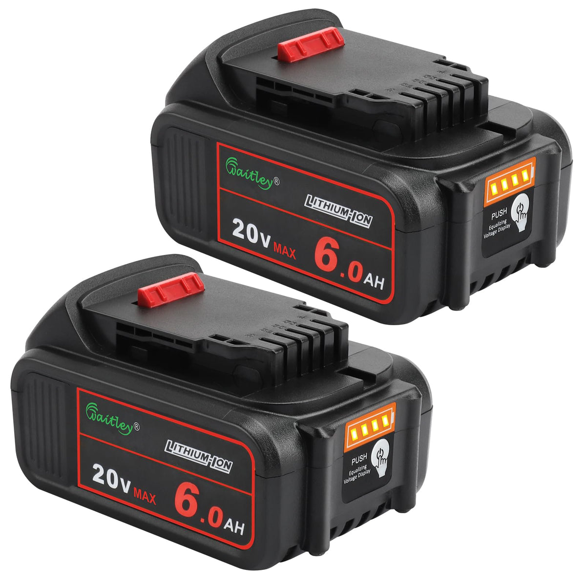 2 Pack 20V 6.0Ah Replacement Battery E701