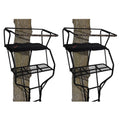 2 Person 18 Foot Tall Portable Hunting Tree Ladder Stand (2 Pack) F371648