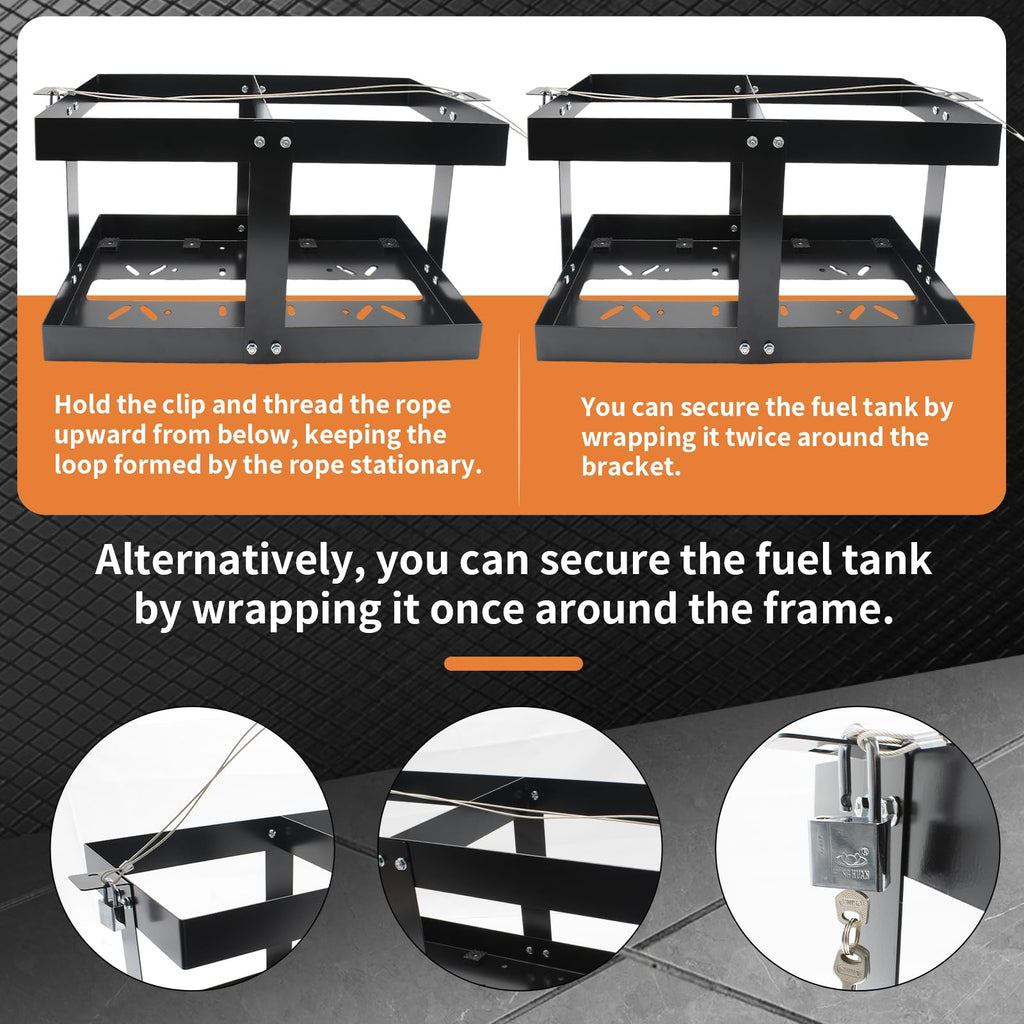 5 Gallon Fuel Jug Holder with Lock F42344