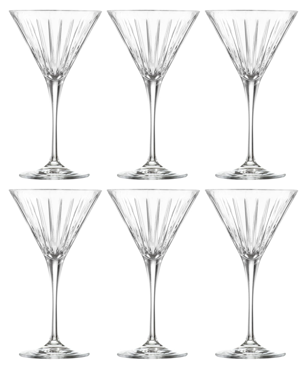 Martini Cocktail Stemmed Glasses Set of 6 V363404