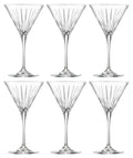 Martini Cocktail Stemmed Glasses Set of 6 V363404