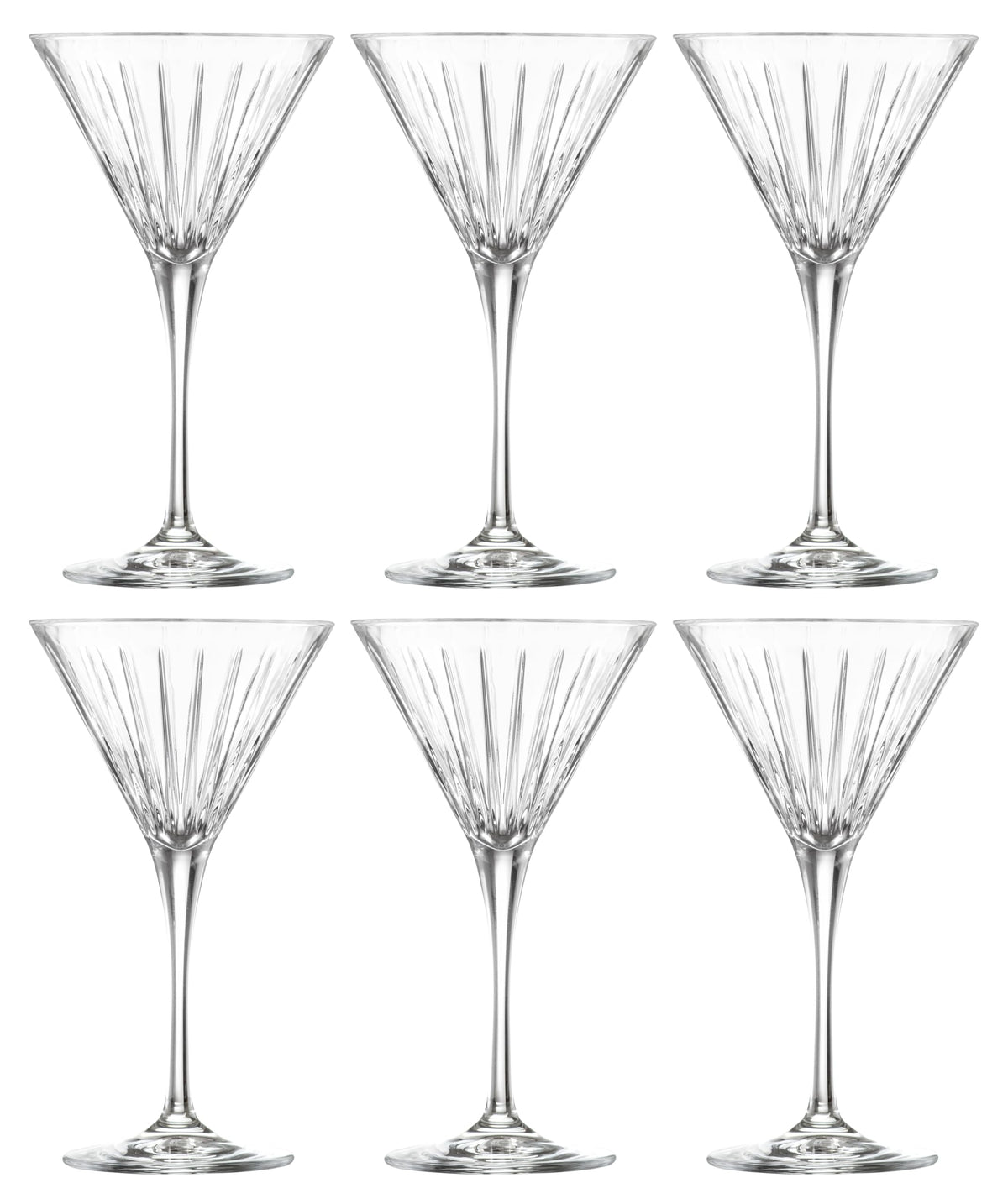 Martini Cocktail Stemmed Glasses Set of 6 V363404