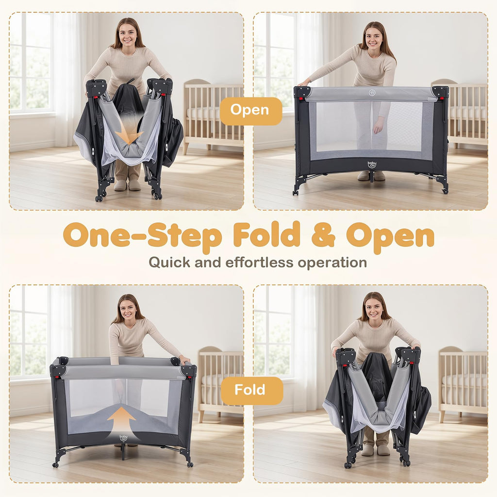 6 in 1 Pack and Play with Bassinet J59269