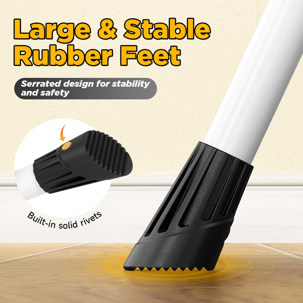 4 Step White Folding Step Stool V934063