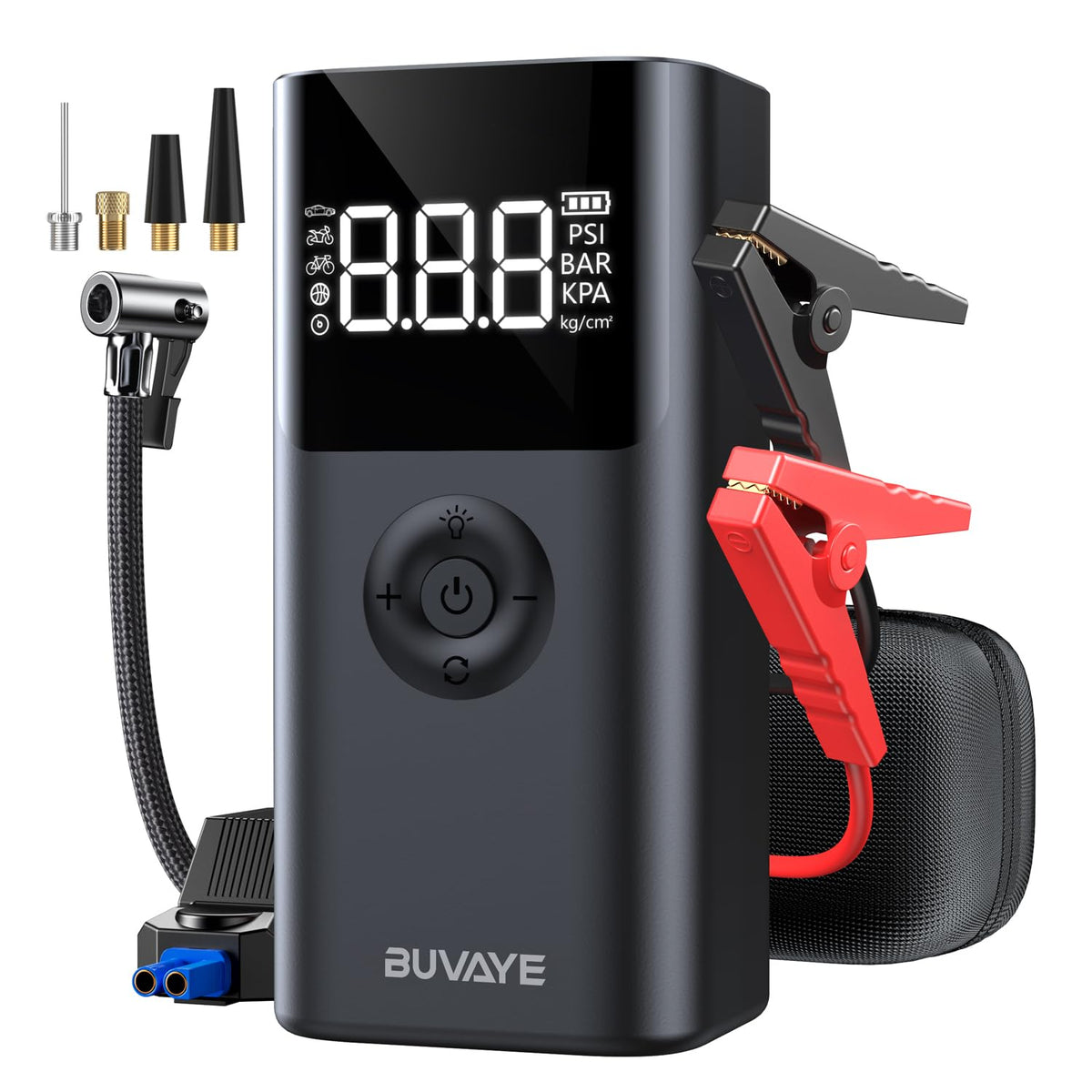 12V Portable Jump Starter with Air Compressor D4874