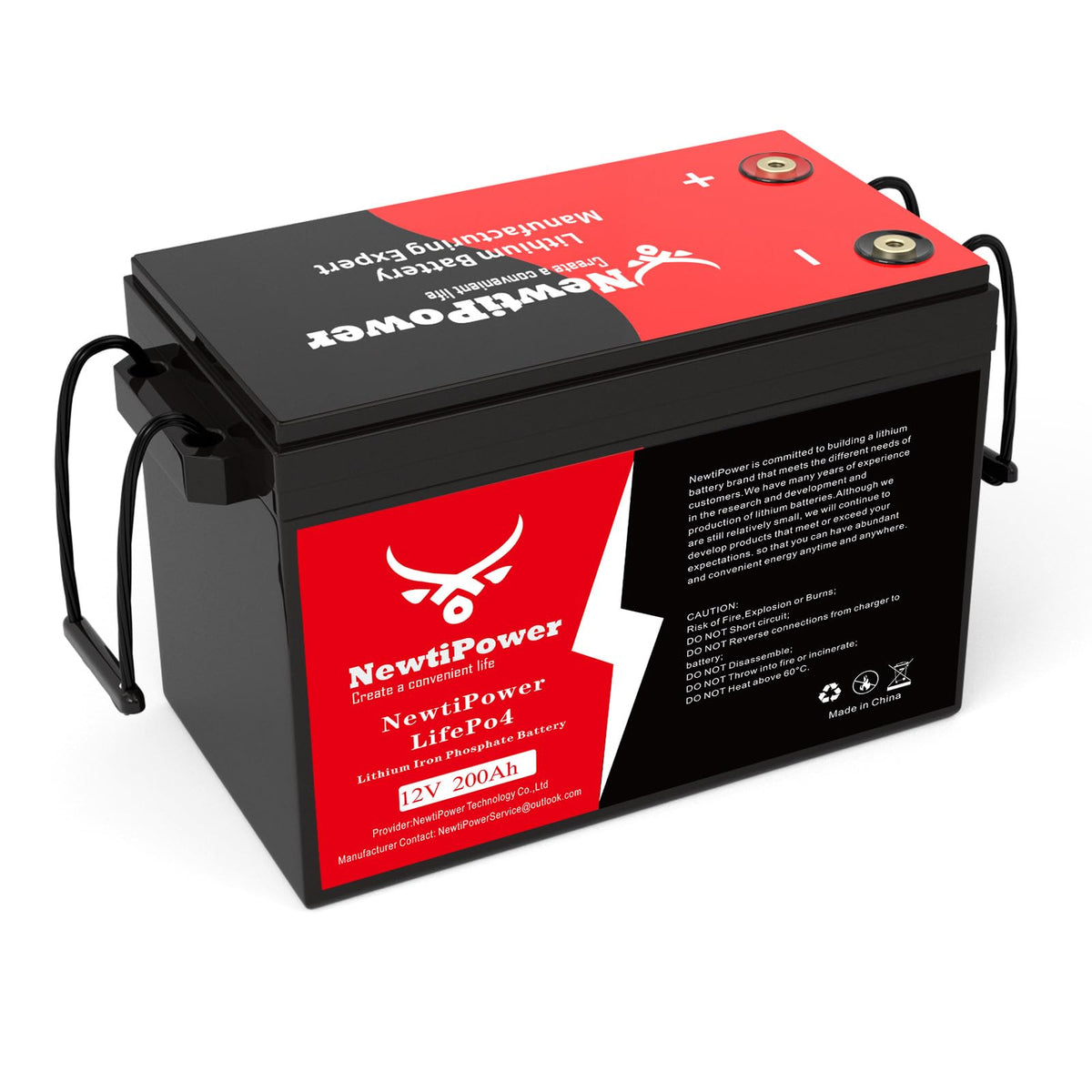 12V 200Ah Lithium LiFePO4 Battery with 150A BMS T731288