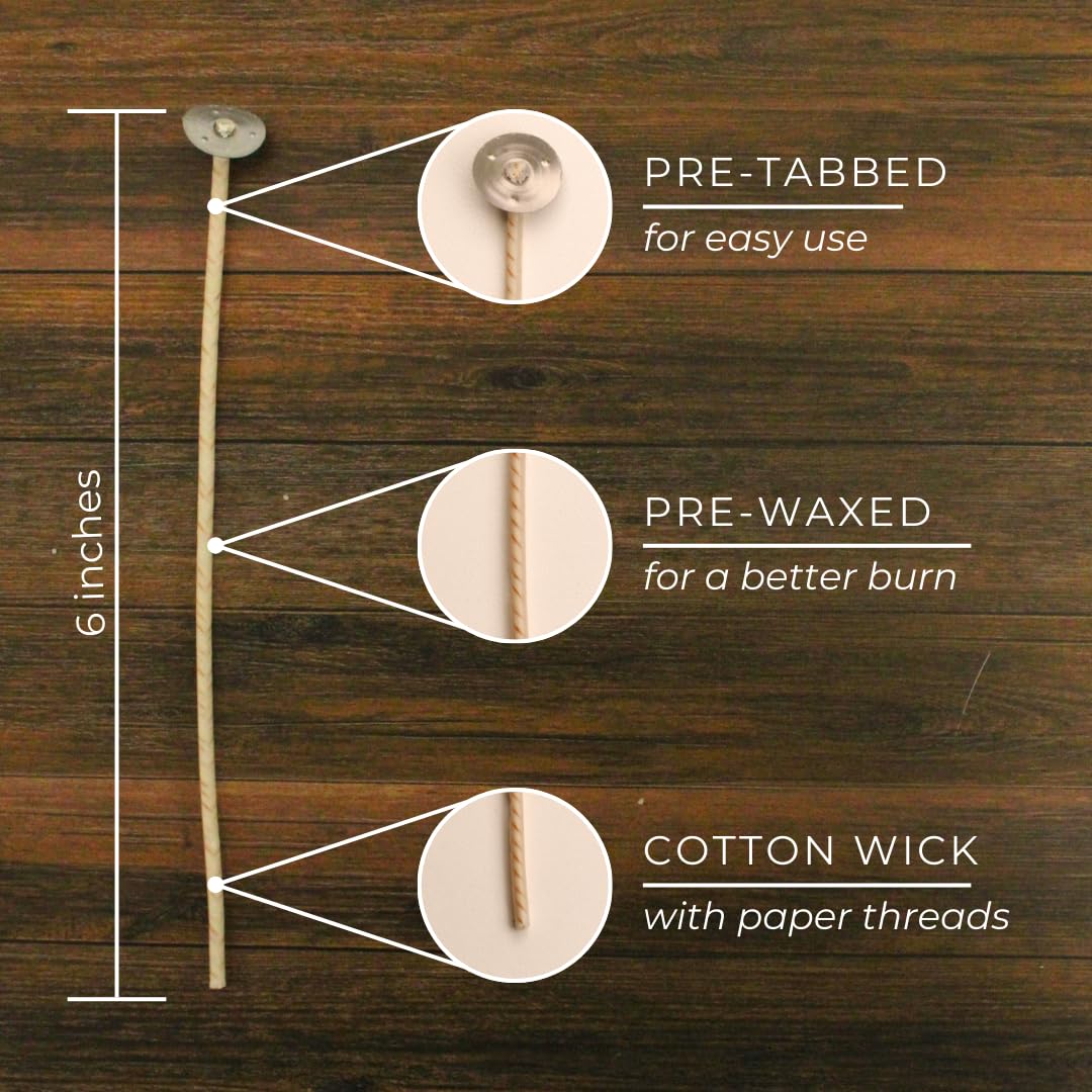 6 Inch Candle Wicks 100pk K37653