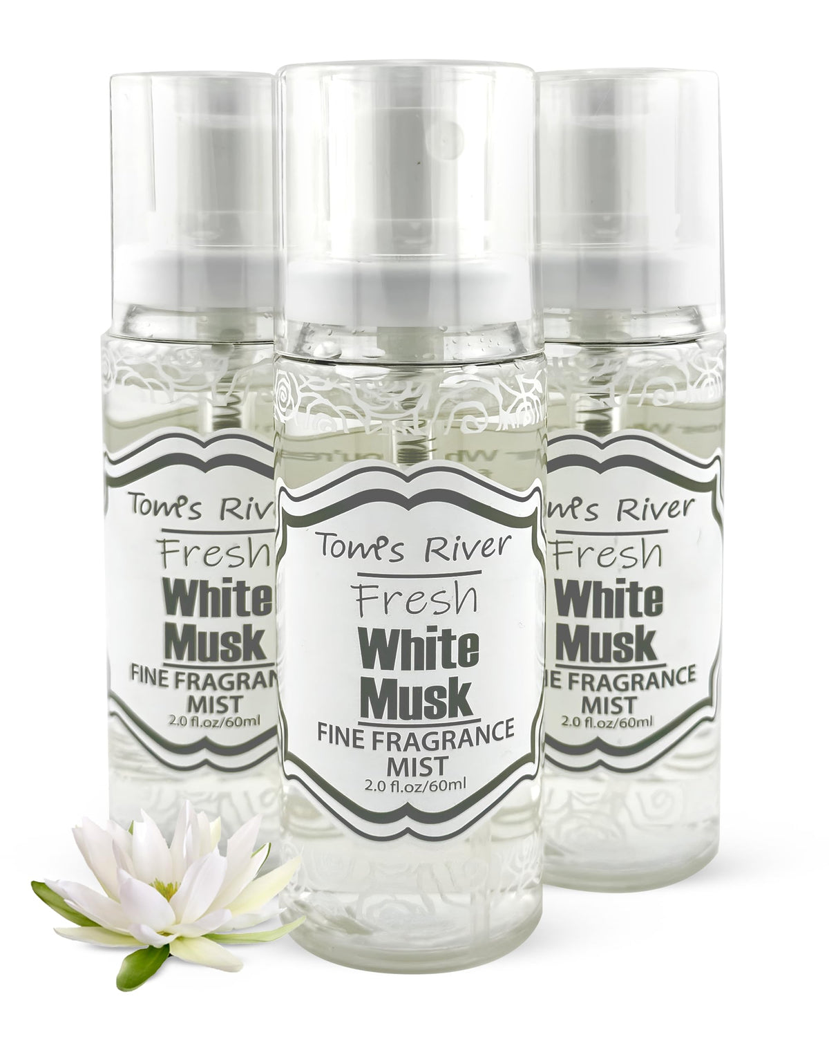 White Musk Scented Body & Hair Mist Pack of 3 2 fl oz H574
